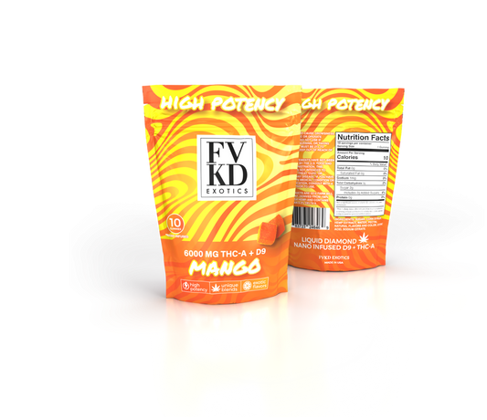 FVKD THC-A + D9 Gummies | 6,000mg (10ct)