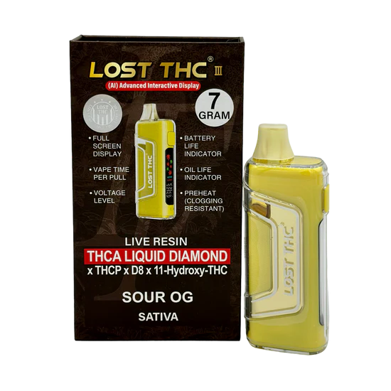 Lost THC-A Liquid Diamonds Live Resin 7g